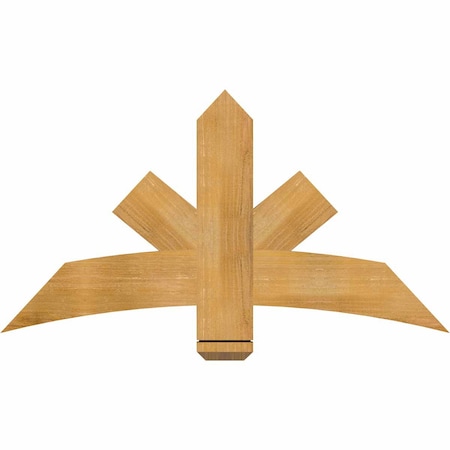 Ekena Millwork Alberta Rough Sawn Timber Gable Bracket, Western Red Cedar, 48"W x 26"H x 2"D x 6"F, 13/12 Pitch GBW048X26X0206ALB00RWR